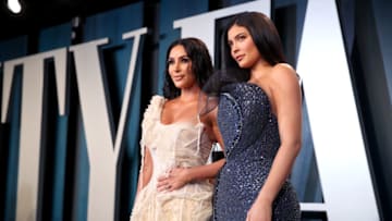 BEVERLY HILLS, CALIFORNIA - FEBRUARY 09: Kim Kardashian West and Kylie Jenner attends the 2020 Vanity Fair Oscar Party hosted by Radhika Jones at Wallis Annenberg Center for the Performing Arts on February 09, 2020 in Beverly Hills, California. (Photo by Rich Fury/VF20/Getty Images for Vanity Fair)