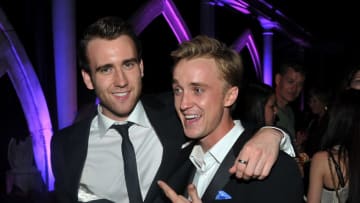 NEW YORK, NY - JULY 11: Actors Matthew Lewis and Tom Felton attend the New York premiere of "Harry Potter And The Deathly Hallows: Part 2" at American Museum of Natural History on July 11, 2011 in New York City. (Photo by Stephen Lovekin/Getty Images)