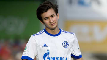 OBERHAUSEN, GERMANY - MAY 15: Nick Taitague of Schalke looks on during the U19 A-Juniors Bundesliga semifinal match between U19 FC Schalke 04 and U19 1899 Hoffenheim on May 15, 2018 in Oberhausen, Germany. (Photo by TF-Images/Getty Images)