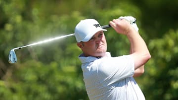 PALM HARBOR, FLORIDA - MARCH 24: Jason Kokrak watches his tee shot on the fourth hole during the final round of the Valspar Championship on the Copperhead course at Innisbrook Golf Resort on March 24, 2019 in Palm Harbor, Florida. (Photo by Matt Sullivan/Getty Images)