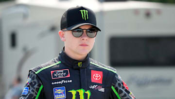 Ty Gibbs, Joe Gibbs Racing, NASCAR (Photo by Mike Dinovo-USA TODAY Sports)