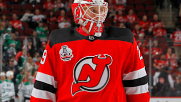 Mackenzie Blackwood #29 of the New Jersey Devils (Photo by Jim McIsaac/Getty Images)