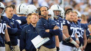 PASADENA, CA - JANUARY 02: Penn State Nittany Lions head coach James Franklin looks on against the USC Trojans during the 2017 Rose Bowl Game presented by Northwestern Mutual at the Rose Bowl on January 2, 2017 in Pasadena, California. (Photo by Sean M. Haffey/Getty Images)