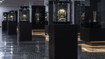 FUNCHAL, MADEIRA, PORTUGAL - DECEMBER 29: A general view of the Cristiano Ronaldo CR7 Museum, including four Balon D'or statues, on December 29, 2016 in Funchal, Madeira, Portugal. The museum is dedicated to the Real Madrid and Portugal footballer's success in his hometown Funchal, on the island of Madeira. (Photo by Octavio Passos/Getty Images)