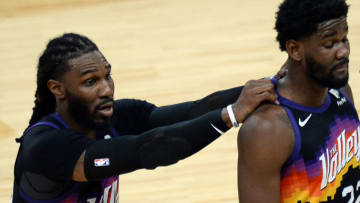 Phoenix Suns, Jae Crowder, Deandre Ayton. Mandatory Credit: Joe Camporeale-USA TODAY Sports