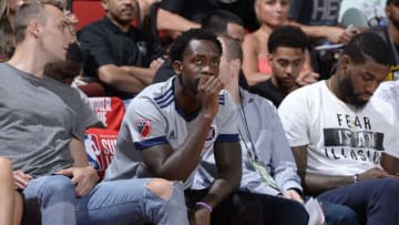 LAS VEGAS, NV - JULY 9: Patrick Beverley of the Los Angeles Clippers is seen at the game between the Los Angeles Clippers and the Utah Jazz during the 2017 Las Vegas Summer League on July 9, 2017 at the Cox Pavilion in Las Vegas, Nevada. NOTE TO USER: User expressly acknowledges and agrees that, by downloading and or using this Photograph, user is consenting to the terms and conditions of the Getty Images License Agreement. Mandatory Copyright Notice: Copyright 2017 NBAE (Photo by David Dow/NBAE via Getty Images)