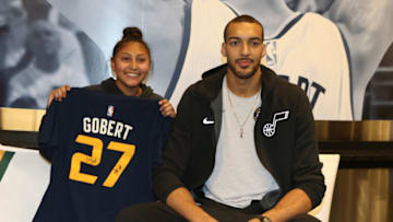 SALT LAKE CITY, UT - NOVEMBER 08: Rudy Gobert (Photo by Melissa Majchrzak/NBAE via Getty Images)