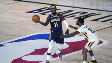 LAKE BUENA VISTA, FLORIDA - JULY 30: Jrue Holiday #11 of the New Orleans Pelicans. (Photo by Ashley Landis-Pool/Getty Images)