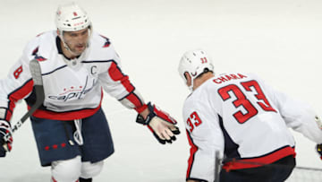Alex Ovechkin, Zdeno Chara, Washington Capitals (Photo by Bruce Bennett/Getty Images)