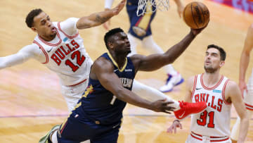Zion Williamson #1 of the New Orleans Pelicans (Photo by Jonathan Bachman/Getty Images)