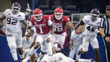 KJ Jefferson, Arkansas football (Jerome Miron-USA TODAY Sports)
