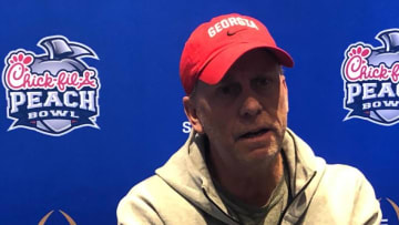 Georgia offensive coordinator Todd Monken on Dec. 28, 2022 in Atlanta before the Peach Bowl