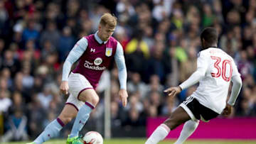 LONDON, ENGLAND - APRIL 17: James Bree of Aston Villa during the Sky Bet Championship match between Fulham and Aston Villa at Craven Cottage on April 17, 2017 in London, England. (Photo by Neville Williams/Aston Villa FC via Getty Images)