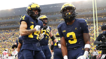 2021 Orange Bowl Michigan Wolverines vs Georgia Bulldogs. (Photo by Mike Mulholland/Getty Images)