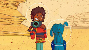 Page of "Mr. McKluskie's Mars Travel Agency," Perfect Parker's mom's picture book. Photo provided by Jennifer Roberts