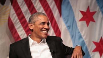 CHICAGO, IL - APRIL 24: Former U.S. President Barack Obama visits with youth leaders at the University of Chicago to help promote community organizing on April 24, 2017 in Chicago, Illinois. The visit marks Obama's first formal public appearance since leaving office. (Photo by Scott Olson/Getty Images)
