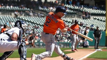 DETROIT, MI - SEPTEMBER 12: Alex Bregman #2 of the Houston Astros (Photo by Gregory Shamus/Getty Images)