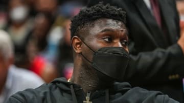 Zion Williamson #1 of the New Orleans Pelicans. (Photo by Mark Brown/Getty Images)