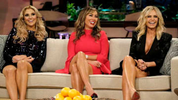 THE REAL HOUSEWIVES OF ORANGE COUNTY -- "Reunion" -- Pictured: (l-r) Gina KIrschenhelter, Kelly Dodd, Tamra Judge -- (Photo by: Trae Patton/Bravo)