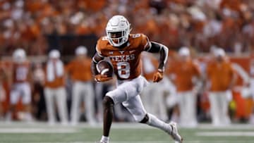 Xavier Worthy, Texas Football (Photo by Tim Warner/Getty Images)