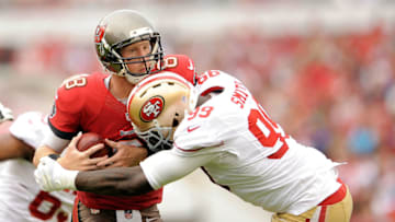 TAMPA, FL - DECEMBER 15: Aldon Smith #99 (Photo by Stacy Revere/Getty Images)