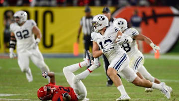 BYU football's Kai Nacua picked off his first pass of 2016. (Joe Camporeale-USA TODAY Sports)