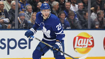 TORONTO,ON - JANUARY 16: Travis Dermott