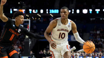 Jabari Smith could be the next coming of Rashard Lewis and the top pick in the 2022 NBA Draft. Mandatory Credit: Jim Dedmon-USA TODAY Sports