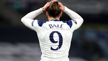 LONDON, ENGLAND - DECEMBER 10: Gareth Bale of Tottenham Hotspur reacts. (Photo by Chloe Knott - Danehouse/Getty Images)