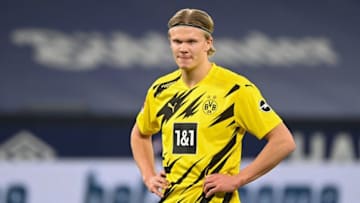 Dortmund's Norwegian forward Erling Braut Haaland (Photo by INA FASSBENDER/AFP via Getty Images)