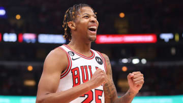 Dalen Terry, Chicago Bulls, 2023 NBA Summer League (Photo by Michael Reaves/Getty Images)