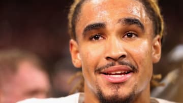 ATLANTA, GA - JANUARY 08: Quarterback Jalen Hurts