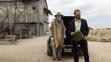 DF-03259 - Caliban (Stephen Merchant) and Logan (Hugh Jackman) in LOGAN. Photo Credit: Ben Rothstein.