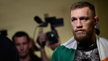 NEW YORK, NY - NOVEMBER 12: Conor McGregor of Ireland heads to the octagon for his fight against Eddie Alvarez of the United States in their lightweight championship bout during the UFC 205 event at Madison Square Garden on November 12, 2016 in New York City. (Photo by Todd Lussier/Zuffa LLC/Zuffa LLC via Getty Images)