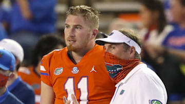 Dan Mullen, Kyle Trask, Florida Gators. (Mandatory Credit: Brad McClenny-USA TODAY NETWORK)
