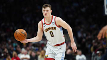 Denver Nuggets guard Christian Braun. Mandatory Credit: Ron Chenoy-USA TODAY Sports