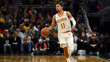 Trae Young #11 of the Atlanta Hawks (Photo by Stacy Revere/Getty Images)