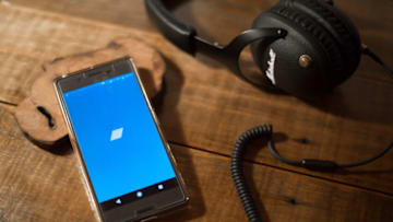 BANGKOK, THAILAND - 2018/05/31: In this photo illustration, the BandCamp application seen displayed on an Android Sony smartphone. (Photo Illustration by Guillaume Payen/SOPA Images/LightRocket via Getty Images)