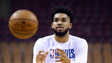 Karl-Anthony Towns of the Minnesota Timberwolves. (Photo by Vaughn Ridley/Getty Images)