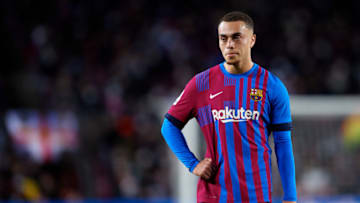 Sergino Dest of FC Barcelona. (Photo by Alex Caparros/Getty Images)