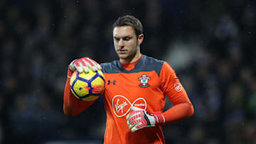 WEST BROMWICH, ENGLAND - FEBRUARY 03: Alex McCarthy of Southampton during the Premier League match between West Bromwich Albion and Southampton at The Hawthorns on February 3, 2018 in West Bromwich, England. (Photo by Lynne Cameron/Getty Images)