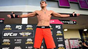 LAS VEGAS, NV - MARCH 01: Tony Ferguson holds an open workout for fans and media inside T-Mobile Arena on March 1, 2017 in Las Vegas, Nevada. (Photo by Jeff Bottari/Zuffa LLC/Zuffa LLC via Getty Images)