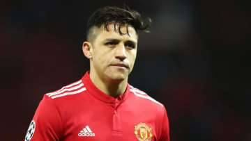 MANCHESTER, ENGLAND - MARCH 13: Alexis Sanchez of Manchester United looks dejected in defeat after the UEFA Champions League Round of 16 Second Leg match between Manchester United and Sevilla FC at Old Trafford on March 13, 2018 in Manchester, United Kingdom. (Photo by Clive Mason/Getty Images)