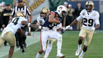 Auburn wide receiver Anthony Schwartz (5) gains yards after catching a pass in the third quarter of the Music City Bowl NCAA college football game Friday, Dec. 28, 2018, at Nissan Stadium in Nashville, Tenn.Mjz0491