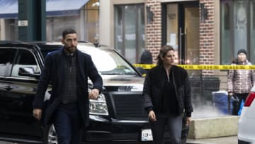 “Privilege” – All eyes are on the team when they try to find out who kidnapped the only child of a prominent U.S senator. The abduction also uncovers a potential link to a similar case that was pushed to the side by local authorities, on the CBS Original series FBI, Tuesday, May 9 (8:00-9:00 PM, ET/PT) on the CBS Television Network, and available to stream live and on demand on Paramount+. Pictured (L-R): Zeeko Zaki as Special Agent Omar Adom ‘OA’ Zidan and Missy Peregrym as Special Agent Maggie Bell. Photo: Bennett Raglin/CBS ©2023 CBS Broadcasting, Inc. All Rights Reserved.