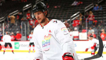 Pavel Zacha #37 of the New Jersey Devils (Photo by Rich Graessle/Getty Images)