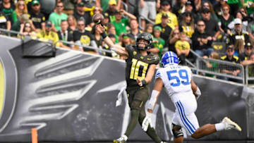 According to Vikings Wire's Kevin Fielder, the 2023 season will be the "deciding factor" if former Auburn football QB Bo Nix is an NFL first-round talent Mandatory Credit: Troy Wayrynen-USA TODAY Sports