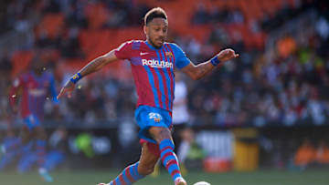Pierre-Emerick Aubameyang of FC Barcelona. (Photo by Quality Sport Images/Getty Images)