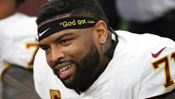 Washington Redskins offensive tackle Trent Williams, who should be targeted by the Houston Texans (Photo by Jonathan Newton/The Washington Post via Getty Images)
