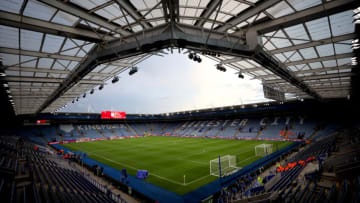 LEICESTER, ENGLAND - OCTOBER 27: General view inside the stadium prior to the UEFA Women's Nations League match between England and Belgium at The King Power Stadium on October 27, 2023 in Leicester, England. (Photo by Catherine Ivill/Getty Images)